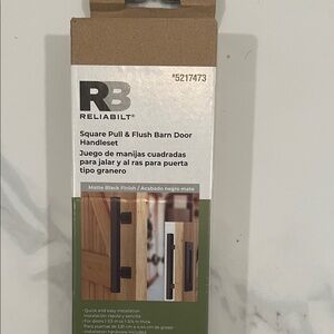 Reliabilt Matte Black Door Handle Set